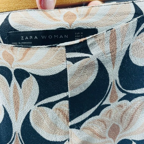 Zara Woman Pink Black High Waisted Shorts Medium - Picture 6 of 6